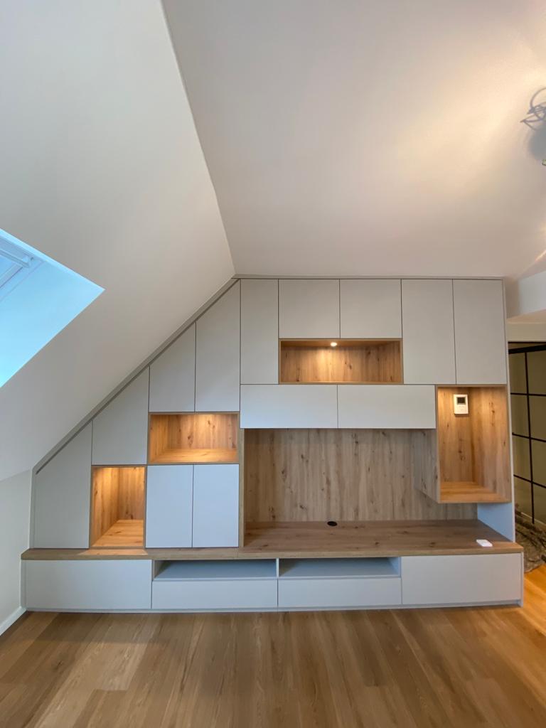 Meuble TV avec éclairage LED